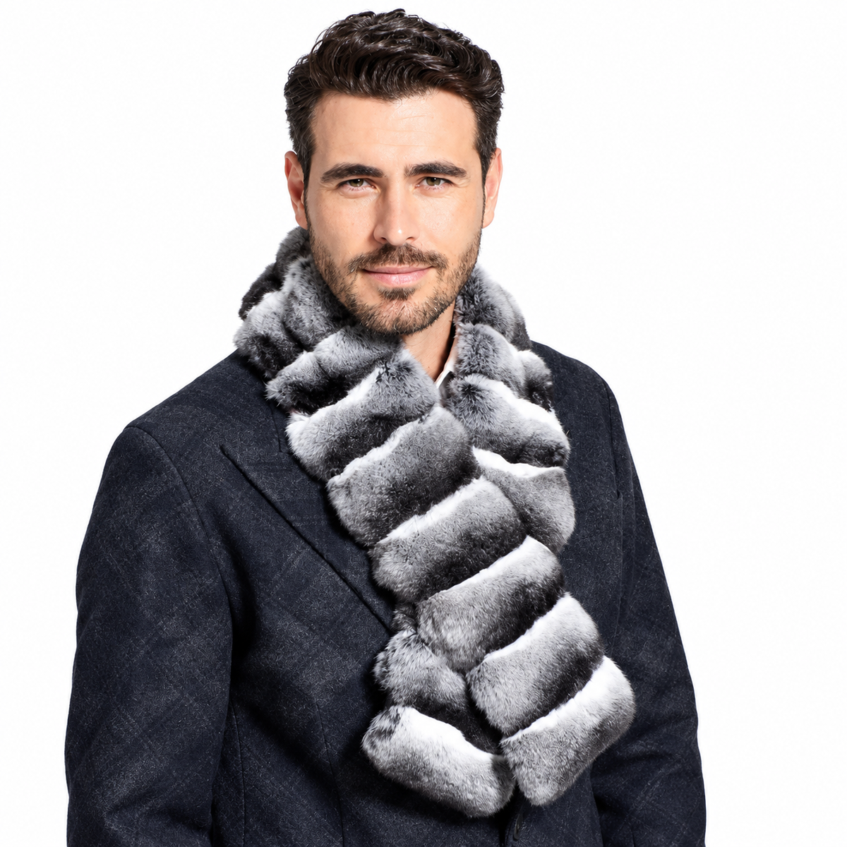 Men's Chinchilla Fur Scarf: Luxury Winter Style Guide