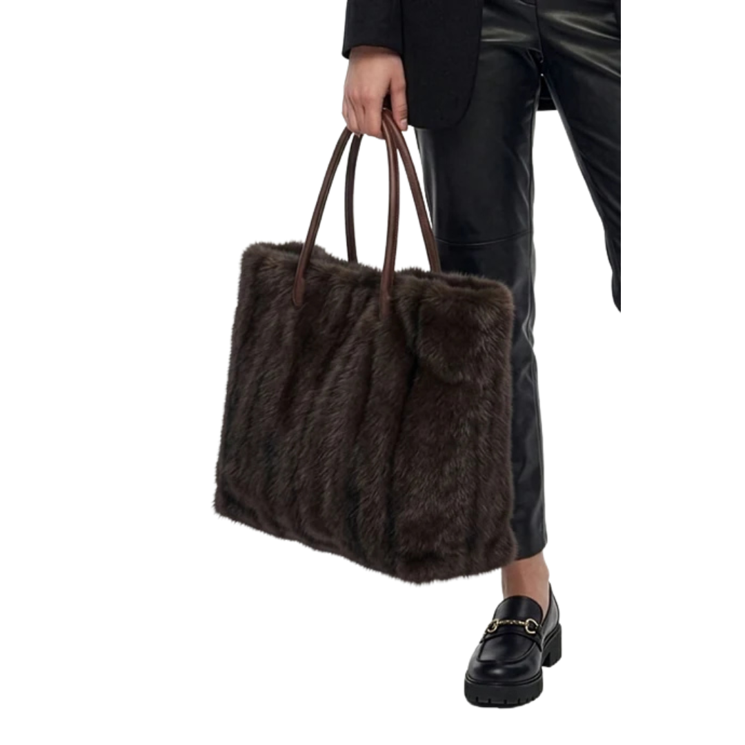 Coyote Fur Carry-All Tote: Luxury Meets Everyday Style