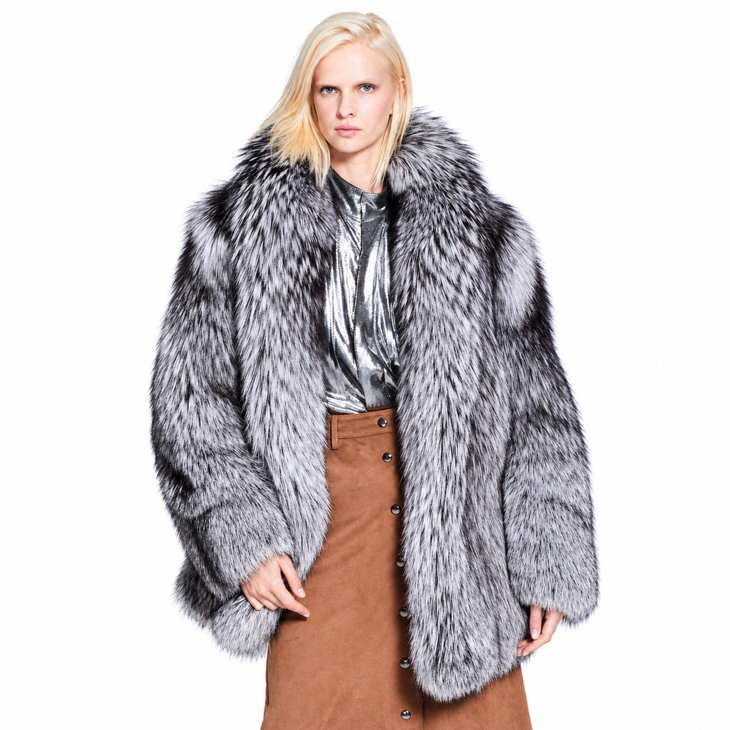 Josia Fox Fur Jacket – Luxury Women's Winter Coat
