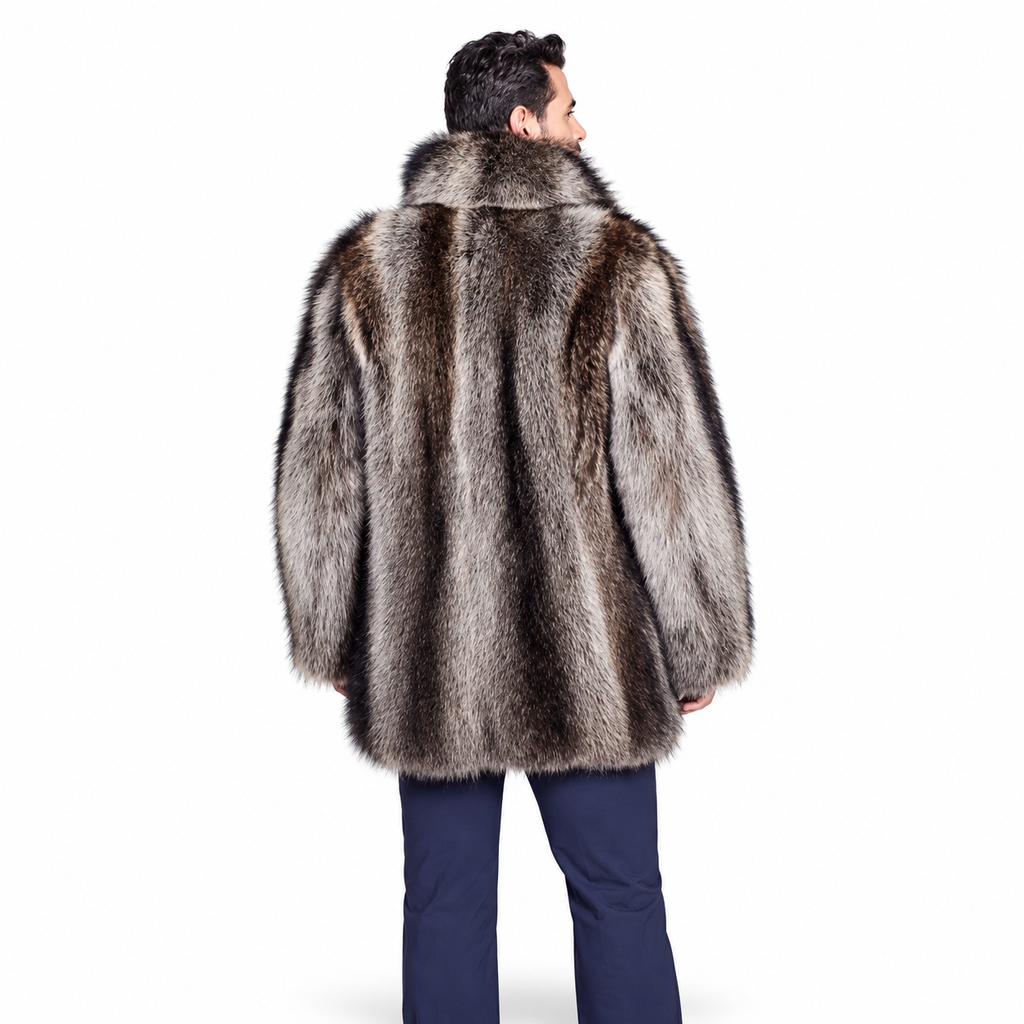 Men's Derek Raccoon Fur Jacket – Luxury Winter Coat