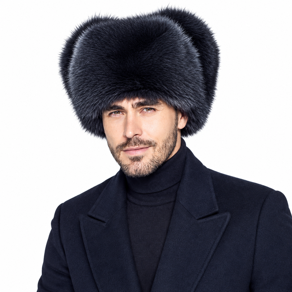 Fox Fur Trooper Hat | Luxury Winter Hat for Men