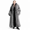 Lana Silver Fox Fur Coat – Luxury Long Winter Outerwear