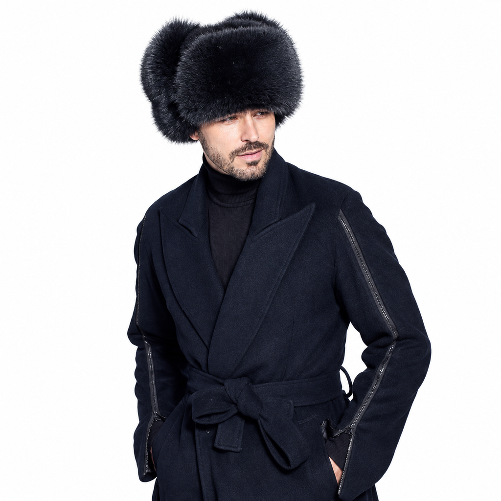 Fox Fur Trooper Hat | Luxury Winter Hat for Men