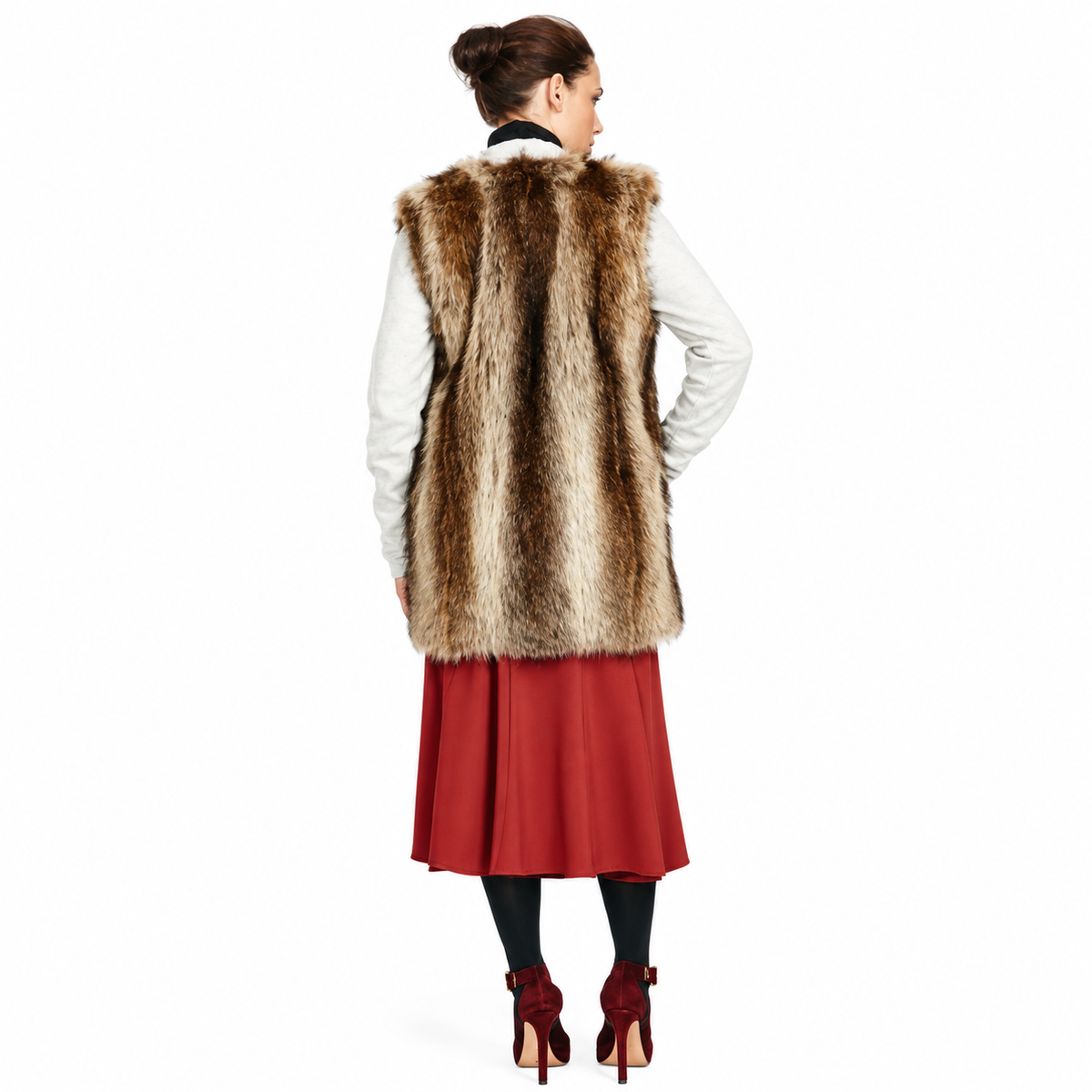 Parker Raccoon Fur Vest for Women – Luxury Winter Layer