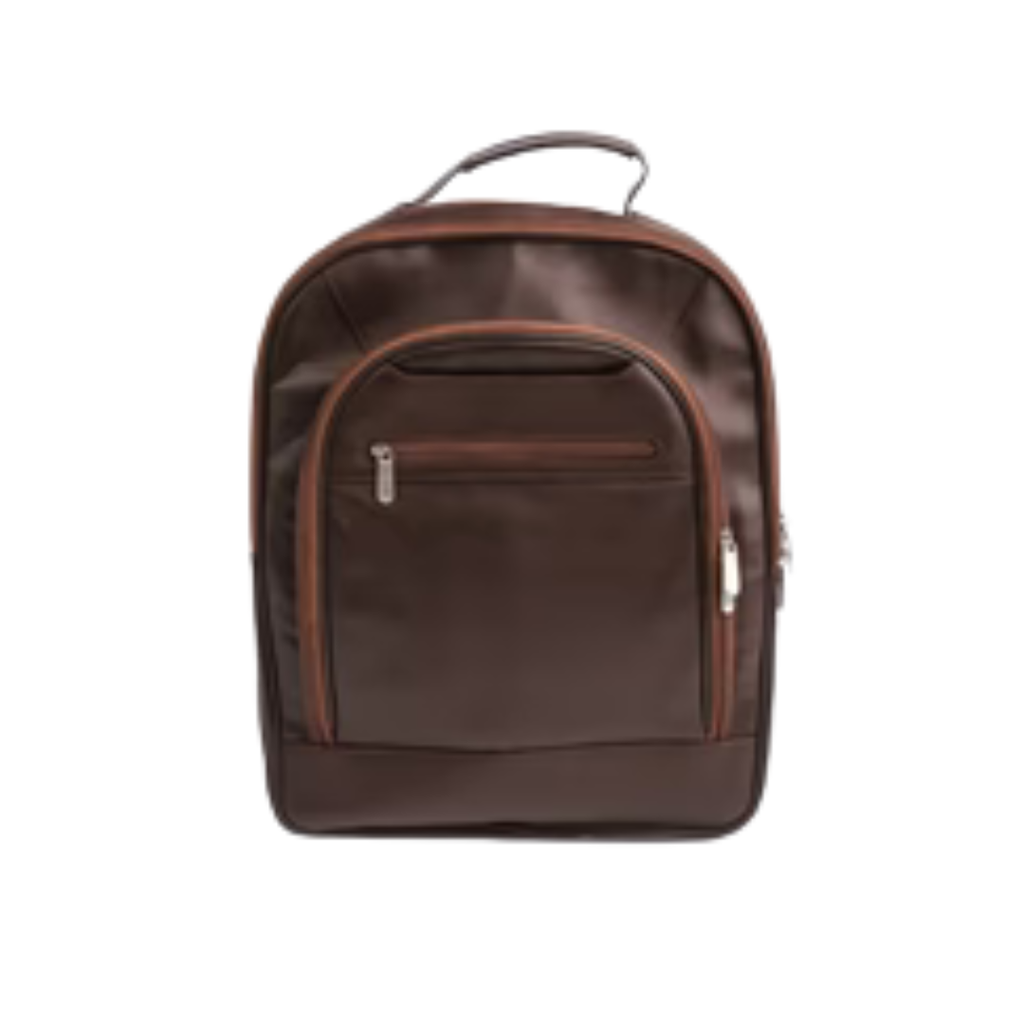 Trio Leather Backpack – Stylish Everyday Travel Bag