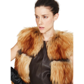 Samara Gold Fox Fur Mesh Vest for Women | Luxury Style