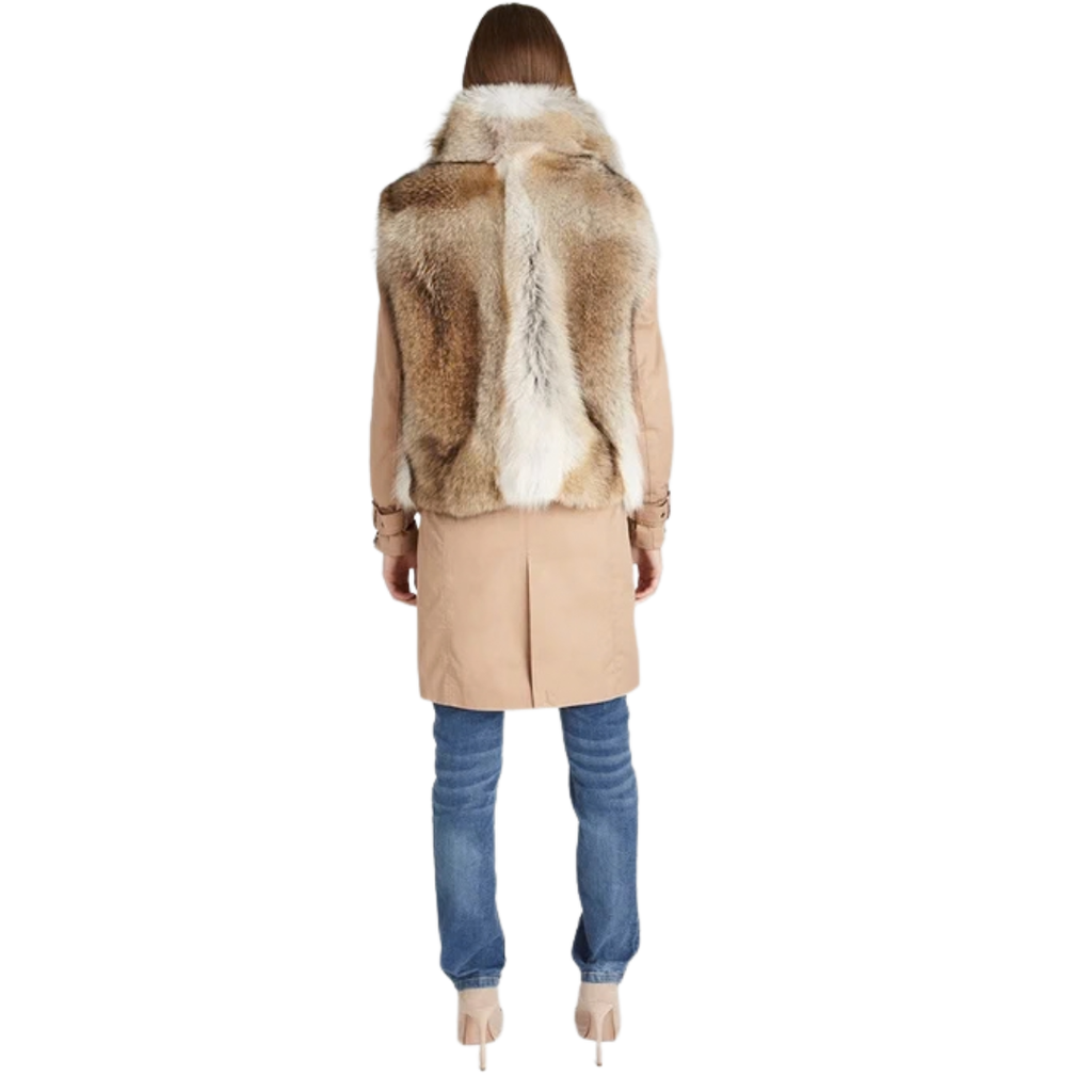 Sydney Coyote Fur Vest – Luxury Elegant Winter Layer
