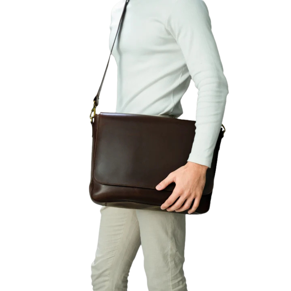 Carismatico Vintage Brown Leather Messenger Bag