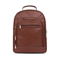 Trio Leather Backpack – Stylish Everyday Travel Bag