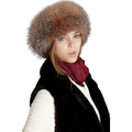 Crystal Fox Fur Headband – Elegant Luxury Winter Hair Accessory