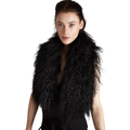 Milani Black Lamb Scarf – Elegant Luxury Winter Accessory
