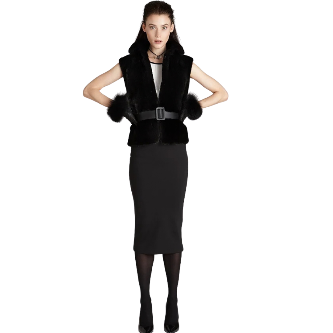 Adriana Mink Fur Vest – Luxury Elegant Winter Layer